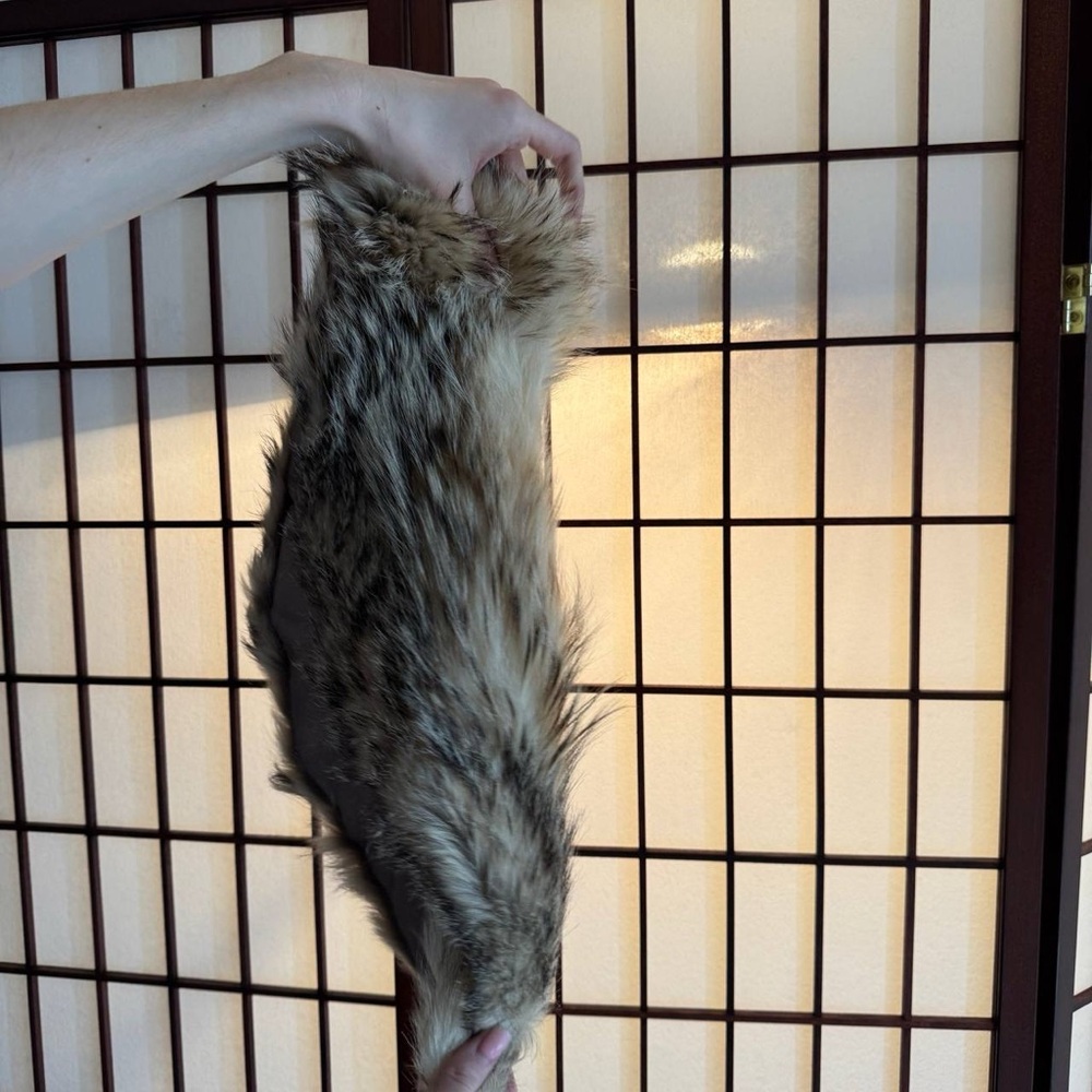 Faux Fur Animal Print Scarf